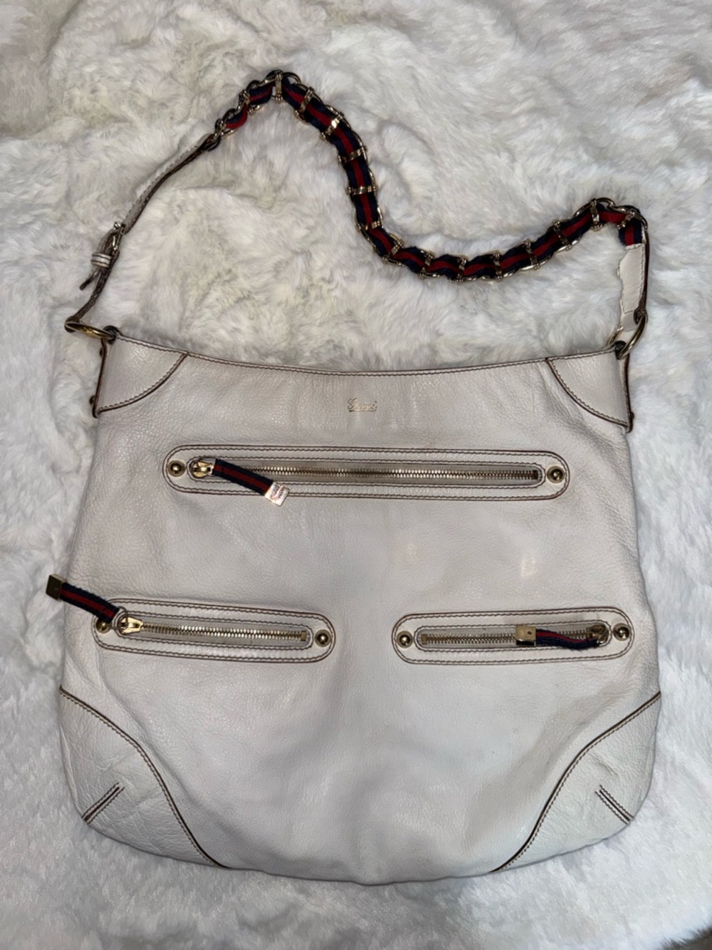 Gucci Capri Ranch Leather Hobo Chain Bag - Picture 3 of 14